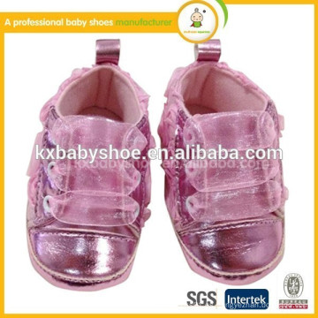 Glisten bebé lovly zapatos superficie de espejo PU hermosa moda bebé niña zapatos deportivos